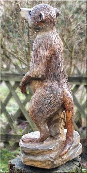 erdmnnchen meerkat holz motorsge kettensgen holzwerker geschnitzt