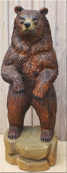 br grizzly motorsgenkunst kettensgenkunst schnitzen holzwerker jochen adam holz