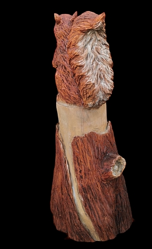 eichhörnchen holz schnitzen motorsäge kettensäge holzwerker carving