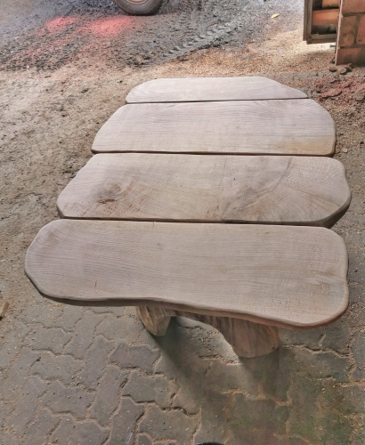 gartentisch holz eiche motorsge garten schnitzen motorsgeschnitzen holzwerker