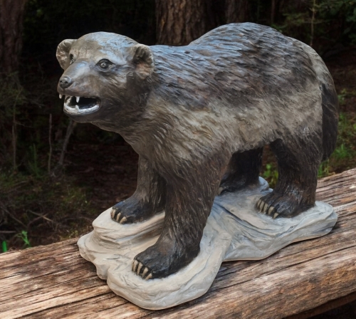 vielfrass j�rf fjellfr�s motors�genkunst kettens�genkunst schnitzen holzwerker jochen adam holz